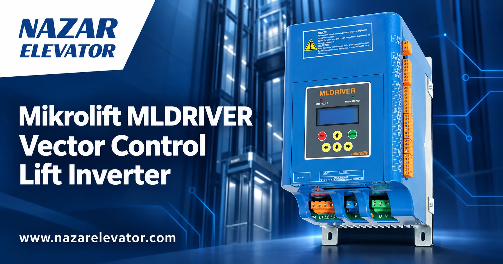 Onduleur d’ascenseur à commande vectorielle Mikrolift MLDRIVER