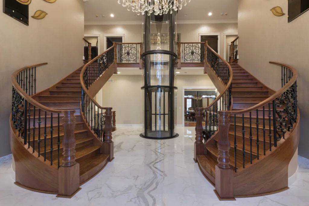Round Glass Panoramic Home Elevator